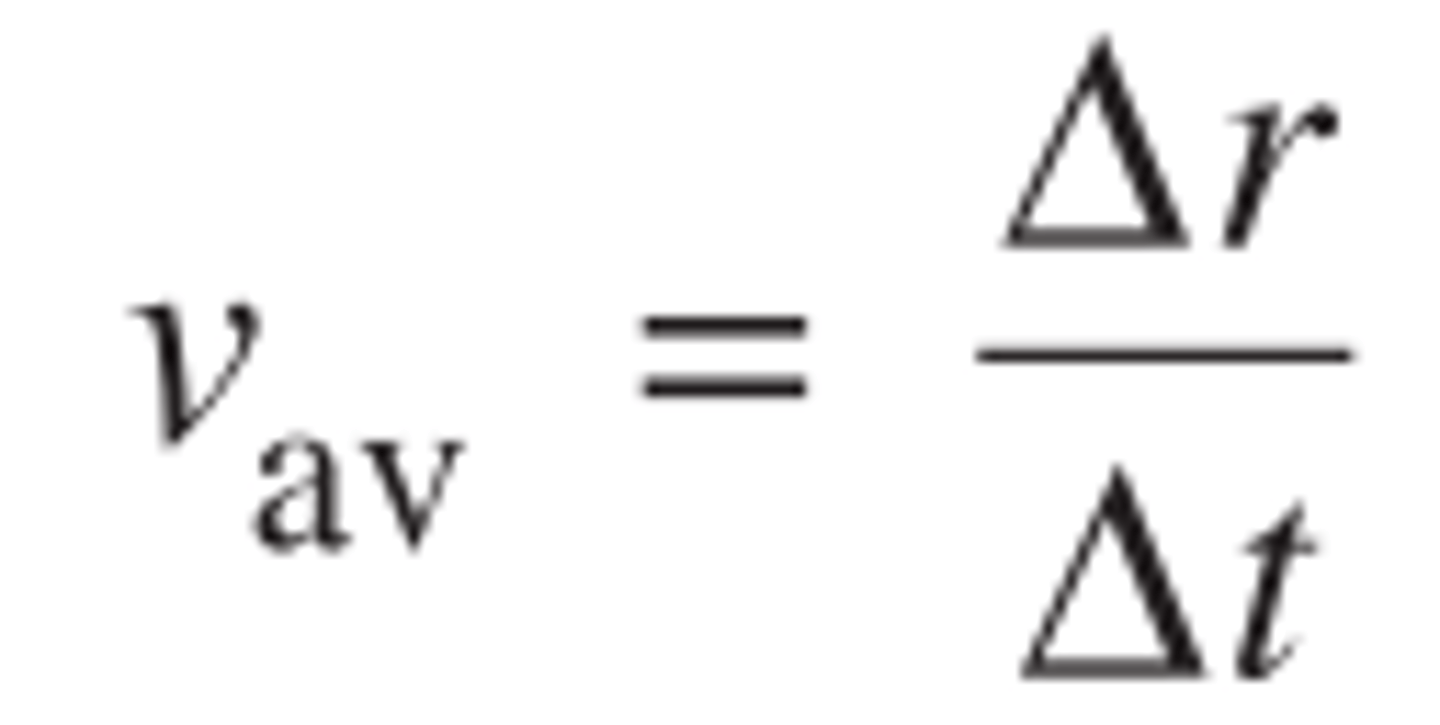 <p>Displacement = (Average Velocity) x (Time)</p><p>This comes from the equation defining average velocity, shown in the image.</p><p>Struggling to keep your MCAT equations straight? Simply conquer the 100 most important equations using Andrew's 100 Most Essential Equations Mastery Course @ https://mcatselfprep.com/course/andrews-equation-mastery-course/</p>