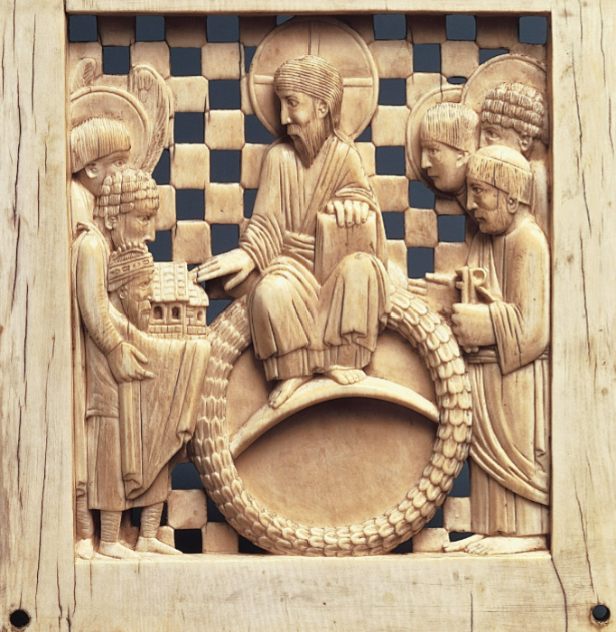 <p>Otto I Presents Magdeburg Cathedral to Christ (Early Medieval)</p>