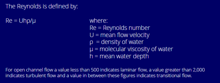 <p>Dropping in some red dye - does it trace out a line or is it mixed?</p><p></p><p>Calculate Reynolds number. </p><p></p>