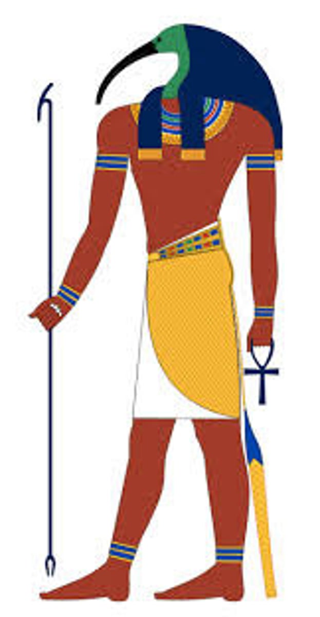 <p>Egyptian god of writing and knowledge</p>