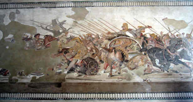 <p>republican roman, ca. 100 BCE, roman copy of greek mural, glass and stone </p>