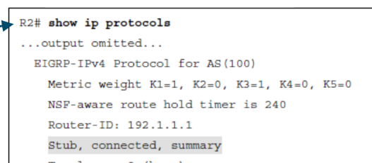 <p>show ip protocols</p>
