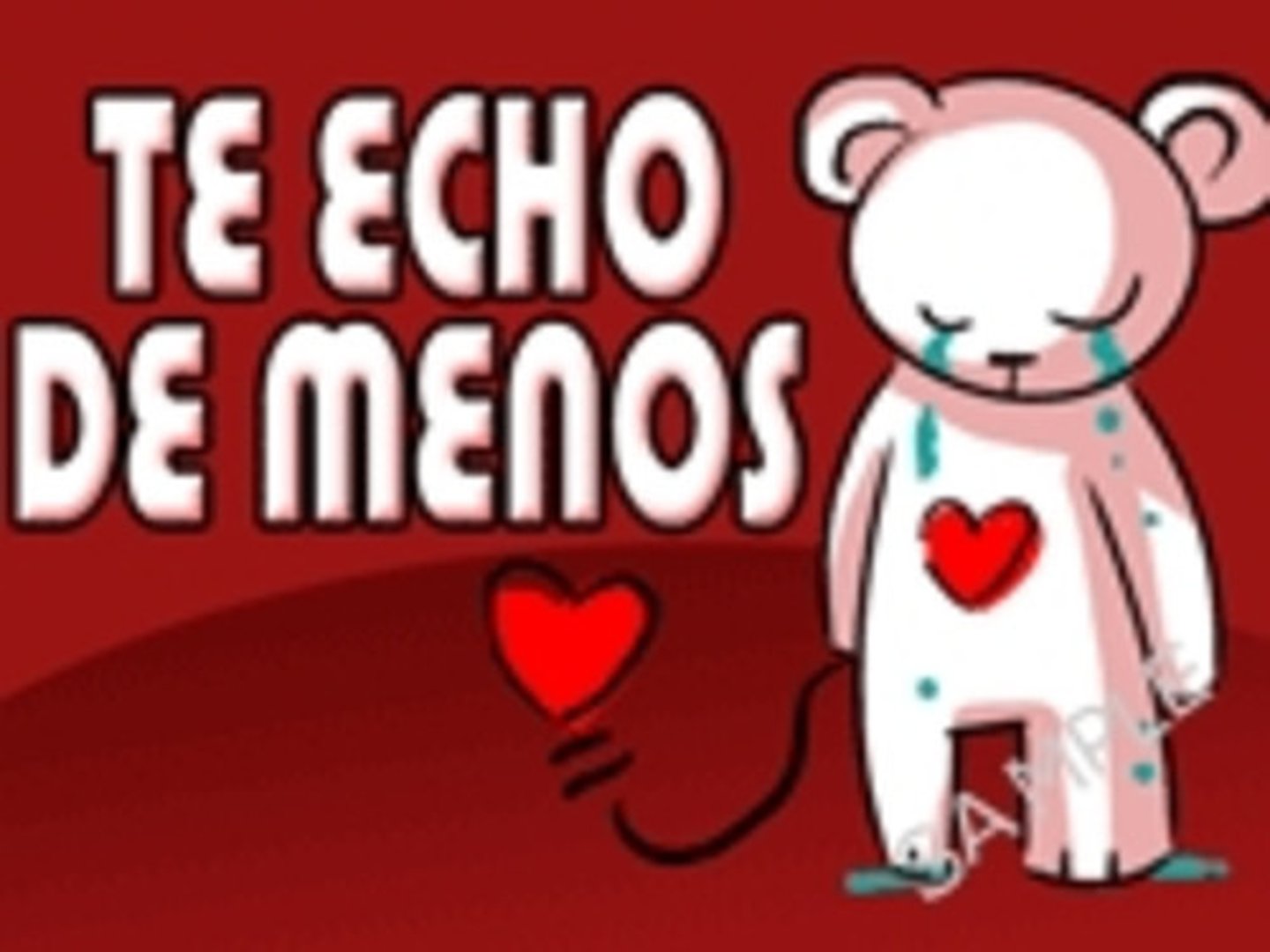 <p>echar de menos (to miss someone or a place)</p>