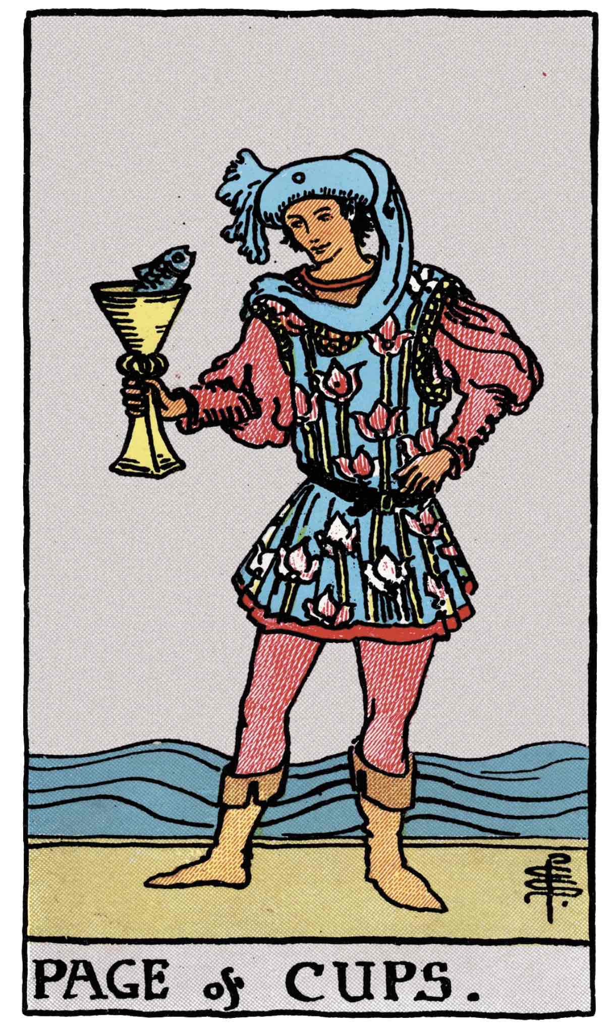 <p>Page of Cups</p>