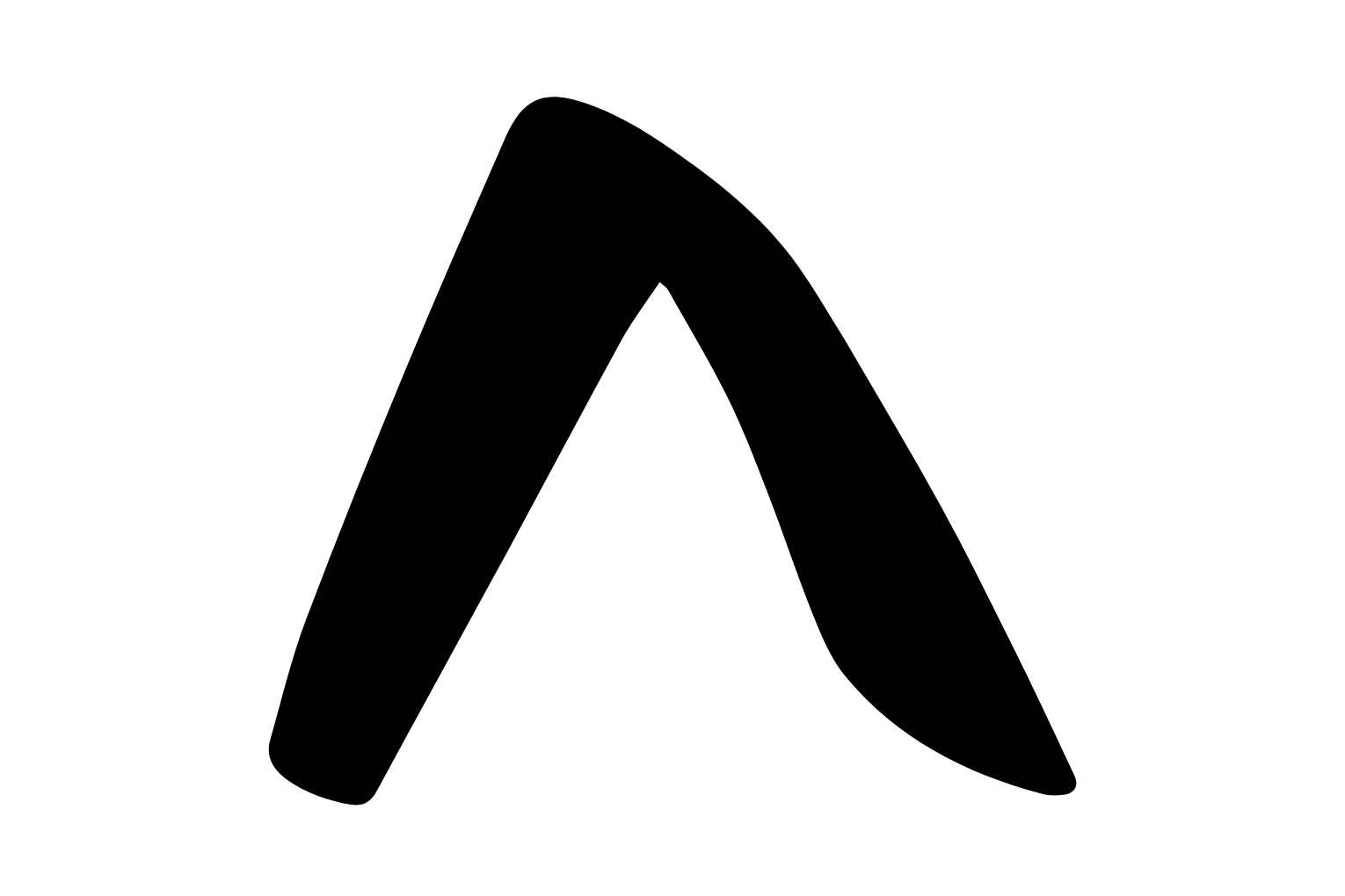 <p>circumflex accent ̂</p>