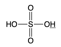 <p>sulfuric acid</p>