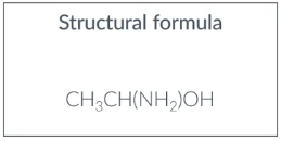 <p>Structural formula</p>