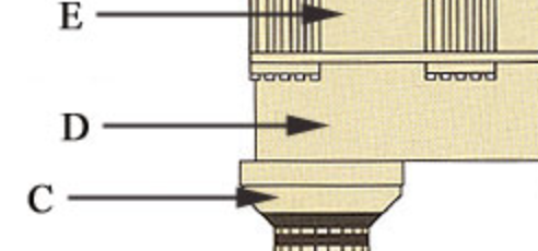 <p><span style="font-size: medium;">The horizontal lintel (beam) that is laid across the columns.</span></p>