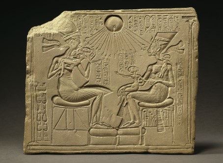 <p>Akhenaten, Nefertiti, and Three Daughters (date/location)</p>