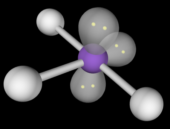<p>6 Electron Domains</p><p>3 Bonds</p><p>3 Lone Pairs</p>
