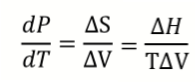 <p>It quantifies how pressure and temperature change along a phase boundary </p><ul><li><p>calculates slope of phase boundary </p></li></ul><p></p>