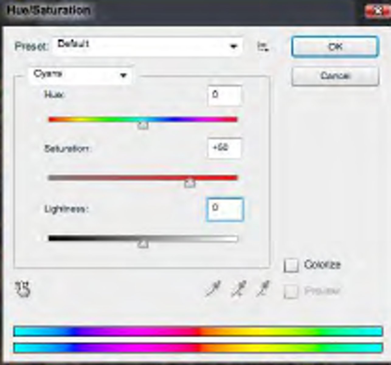<p>tingkad; intensity, brightness or dullness of a color</p>