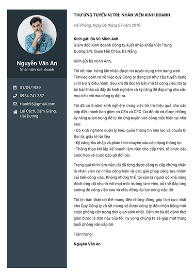 <p>Thư xin việc</p>