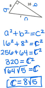 <p>Leg²+Leg²=Hypotenuse²</p>