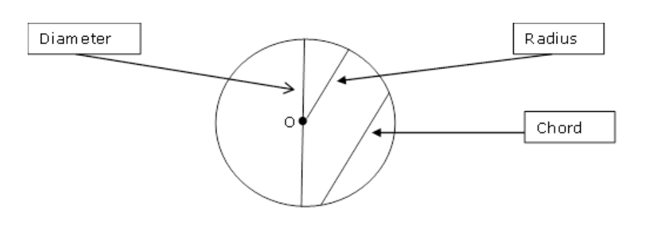 <ul><li><p>a line segment that connects any 2 points on the circle</p></li><li><p>if a chord passes through the center of the circle, that’s the diameter&nbsp;</p></li></ul><p></p>