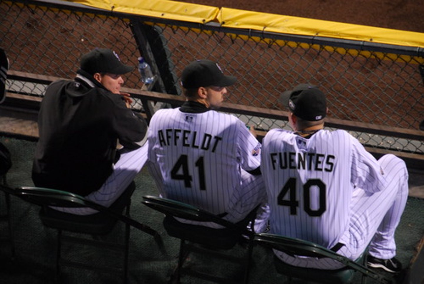 <p>We sat ourselves down.</p>