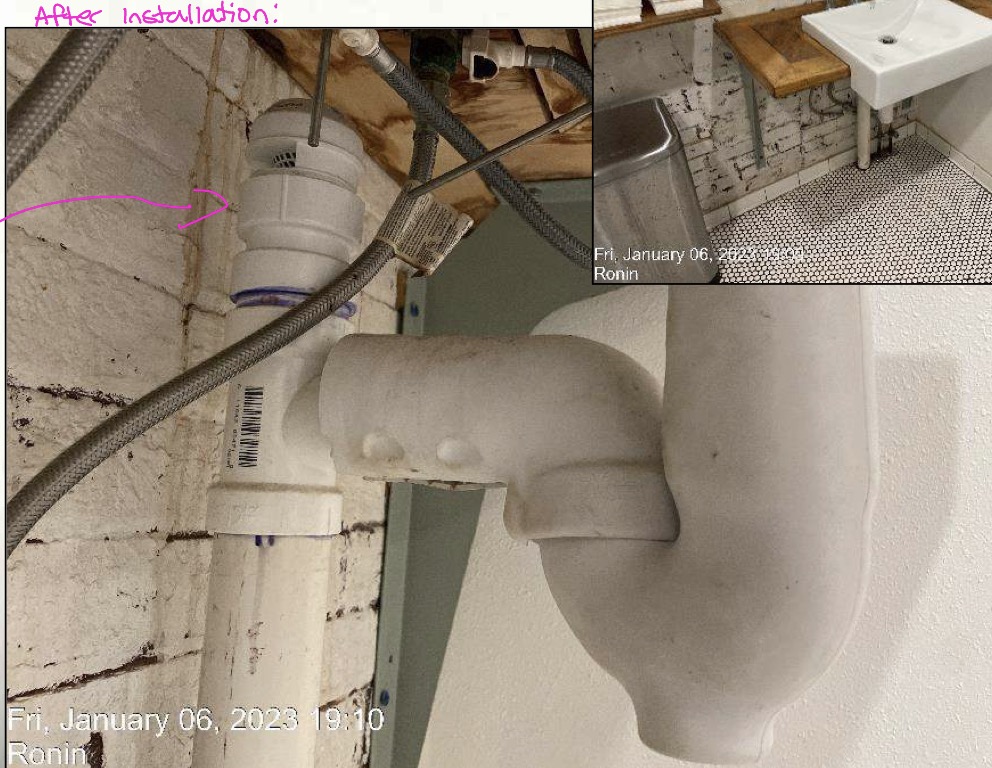 <p>definition: an <strong>Air Admittance Valve (AAV)</strong> is a one-way mechanical plumbing vent that opens to allow air <strong>into</strong> the drainage system when negative pressure occurs and closes to prevent sewer gases from escaping into the building. It is an alternative to running a vent pipe through the roof.</p><p>importance:</p><ul><li><p><strong>protecting P-traps</strong><br>They admit air to prevent siphoning of trap seals, keeping sewer gases out of occupied spaces.</p></li><li><p><strong>improving drainage performance</strong><br>By relieving negative pressure, AAVs reduce slow drains, gurgling, and backups.</p></li><li><p><strong>reducing roof penetrations</strong><br>Fewer vents through the roof means lower risk of leaks and simpler roof detailing.</p></li><li><p><strong>saving space and installation cost</strong><br>Useful where routing a vent to the roof is difficult (remodels, island sinks, tight framing).</p></li></ul><p></p>