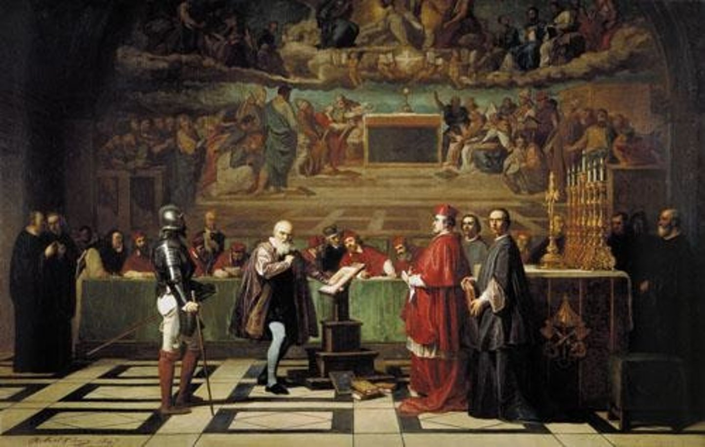 <p>He was brought to the Inquisition and forced to publicly admit that the planets were motionless.</p>