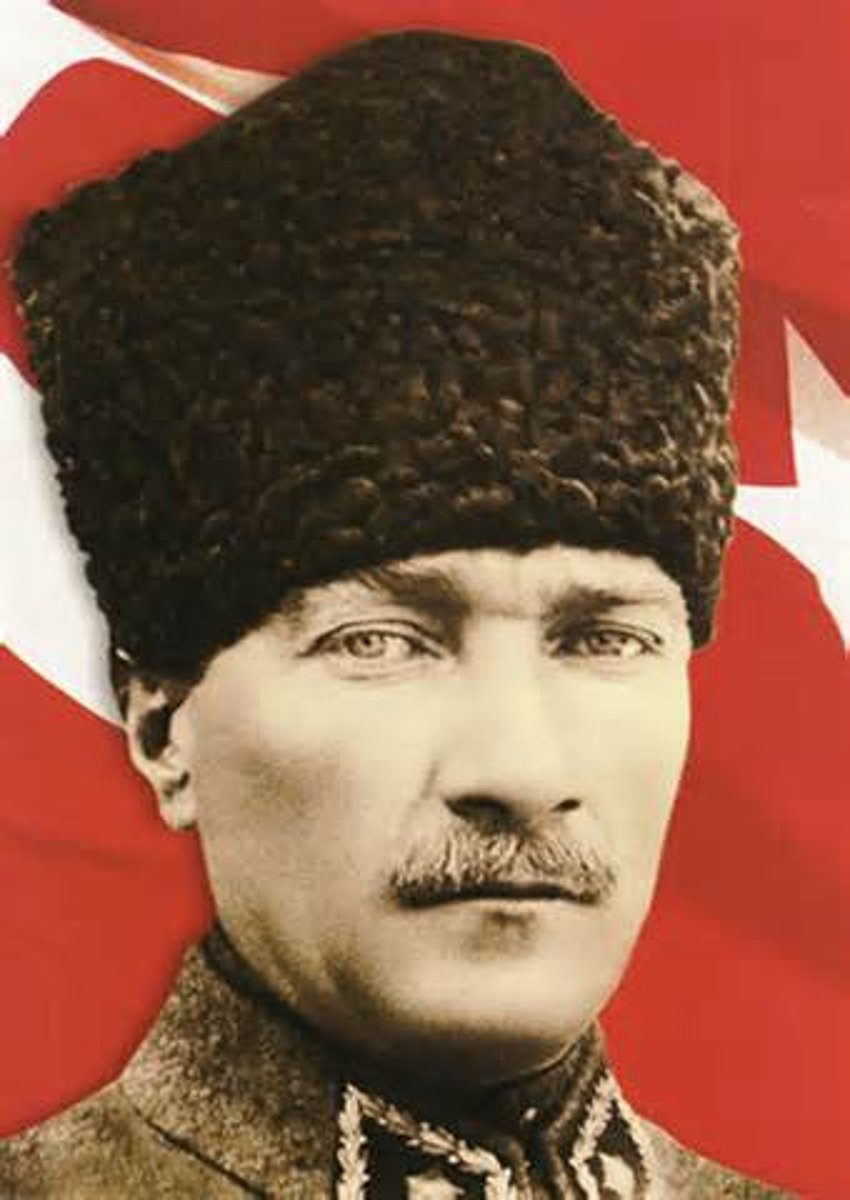<p>founder and first president of the Republic of Turkey from 1923 to 1938; as a military commander and leader of the Turkish national movement, he made Turkey into a secular state</p>