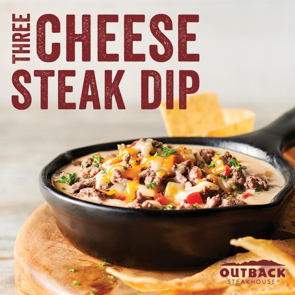 Three cheese steak dip (cheese steak dip)