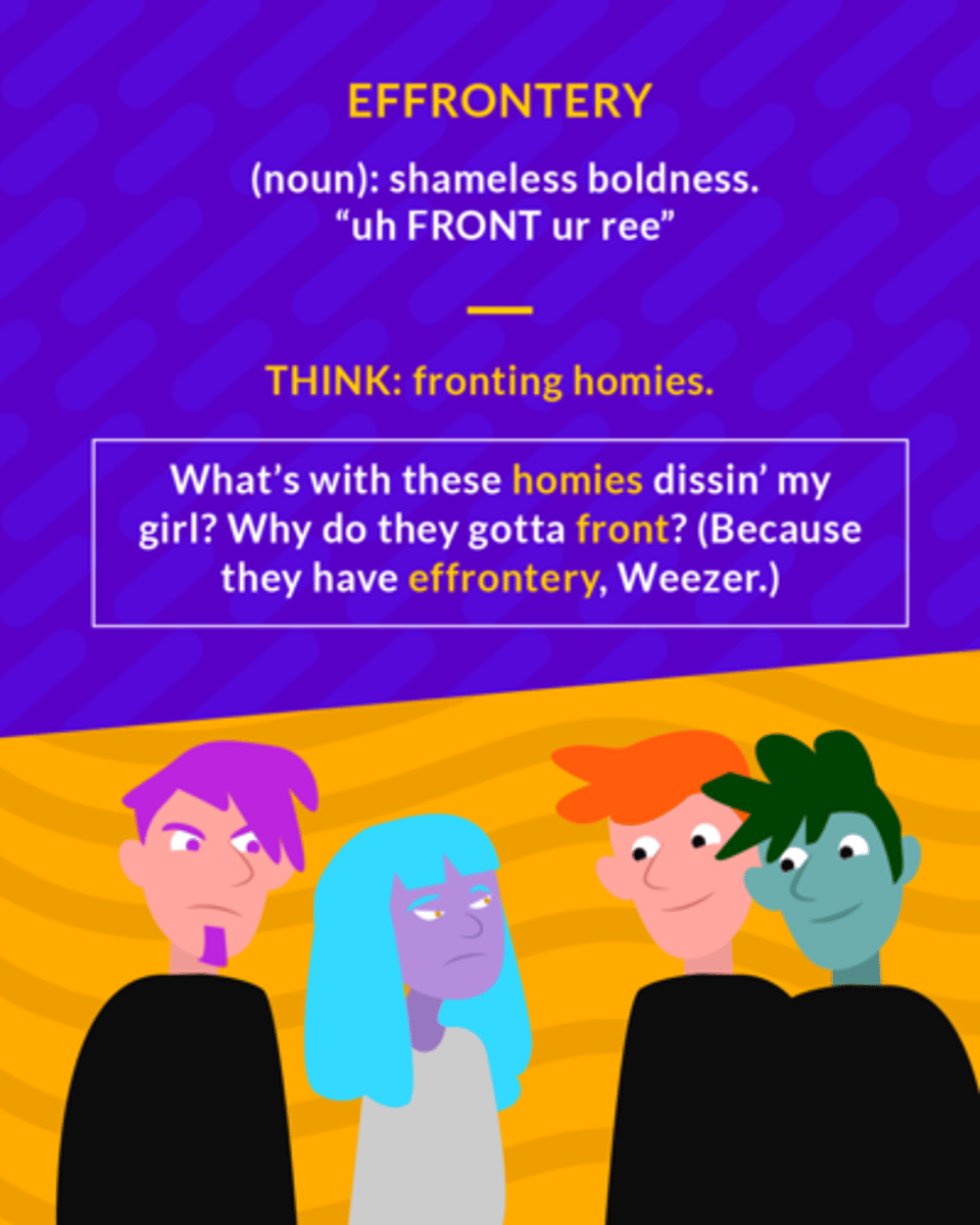 <p>shameless boldness</p>