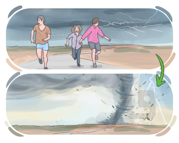 <p><span style="background-color: transparent;"><span>amenazar, causar preocupación;</span><strong><span> </span></strong></span><strong><span>it </span>seems<span> </span>likely<span> to </span>happen<span> </span>soon<span> and </span>causes<span> </span>worry</strong></p>