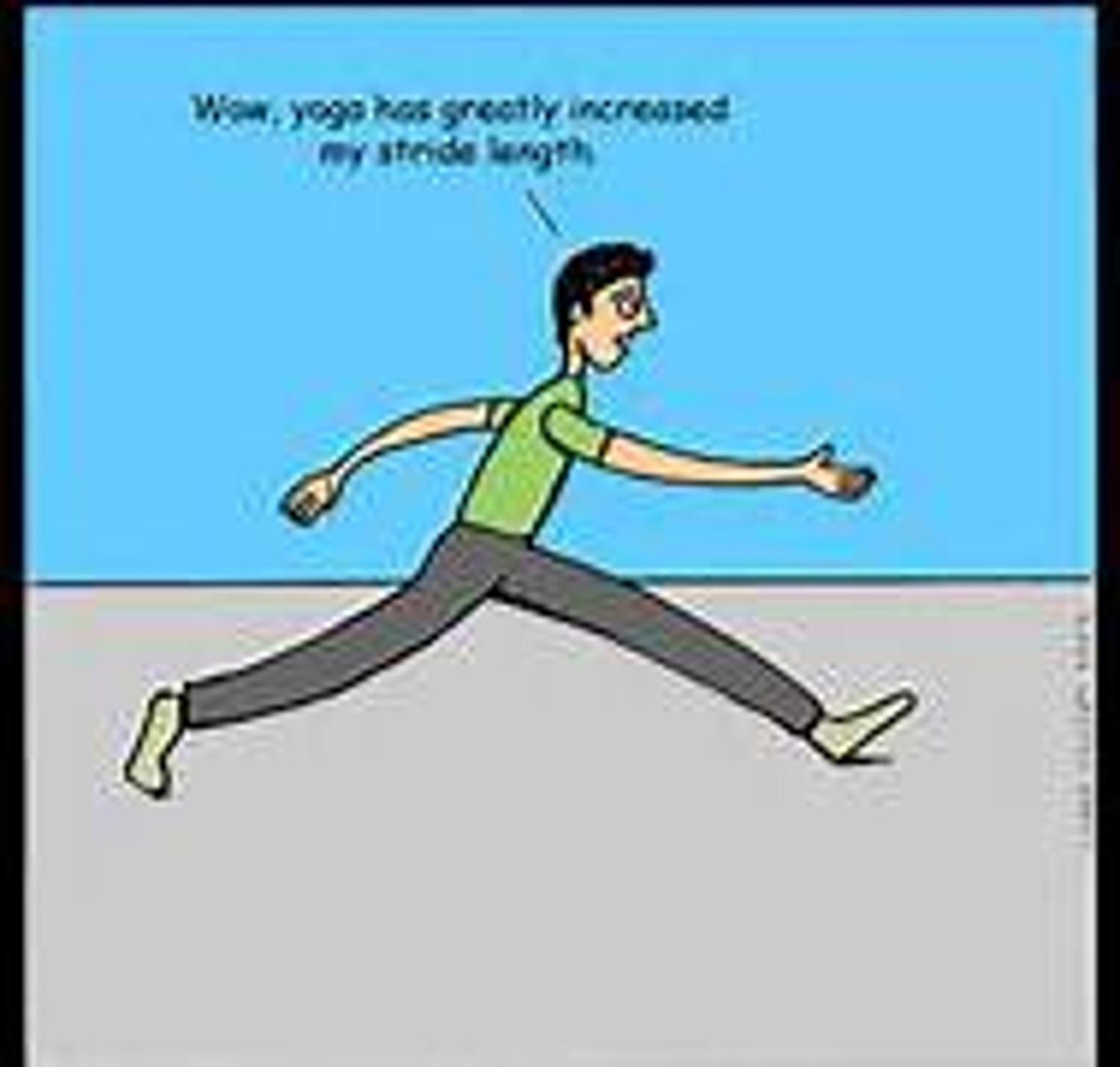 <p>to walk with long steps confidently</p>