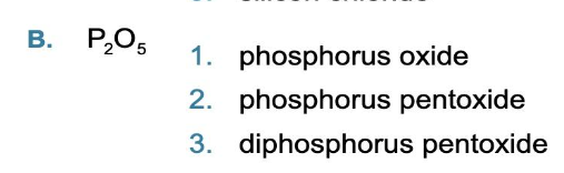 <p>Choose the correct name for the following molecules</p>