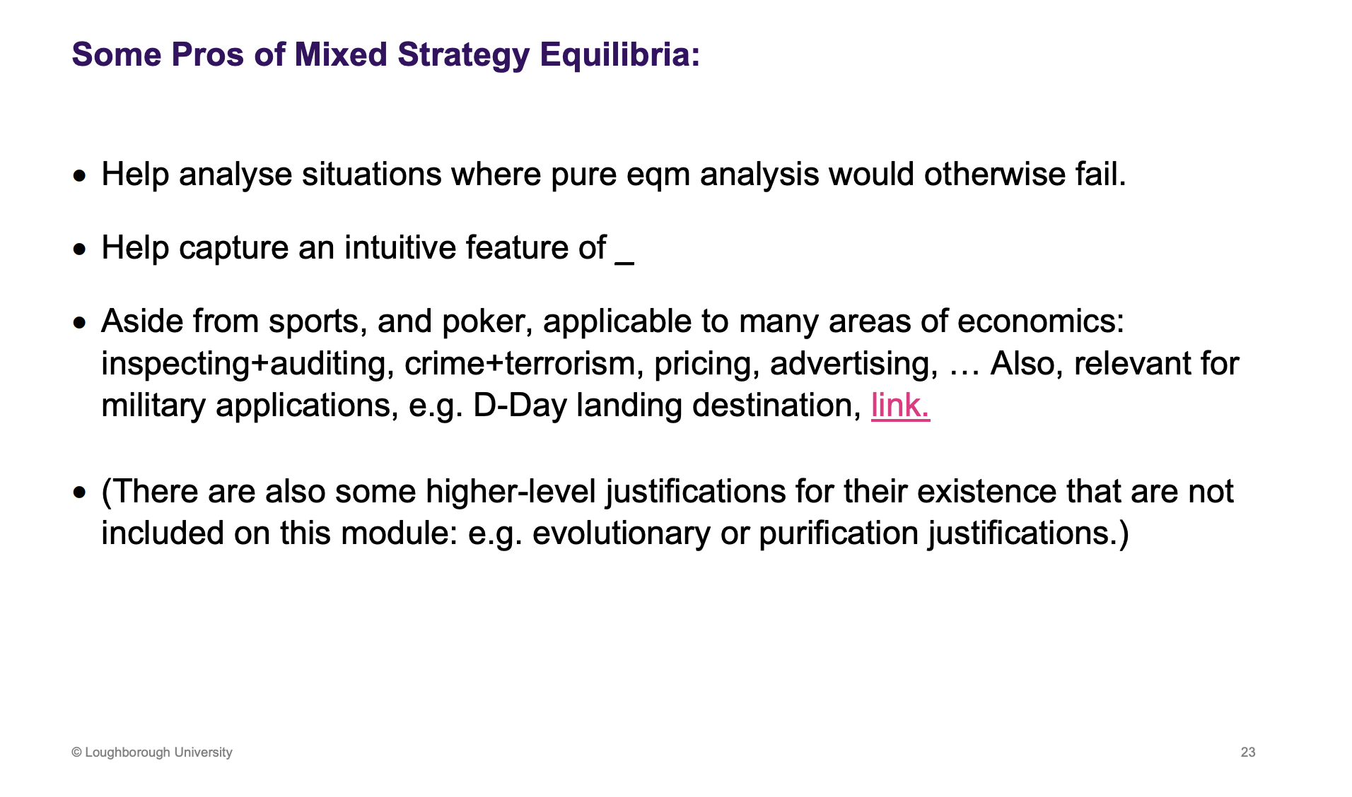 <p><span><u><span>Unpredictability</span></u></span></p>