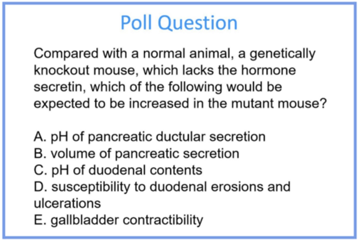 <p>answer the question and provide reasoning for all answer choices</p>