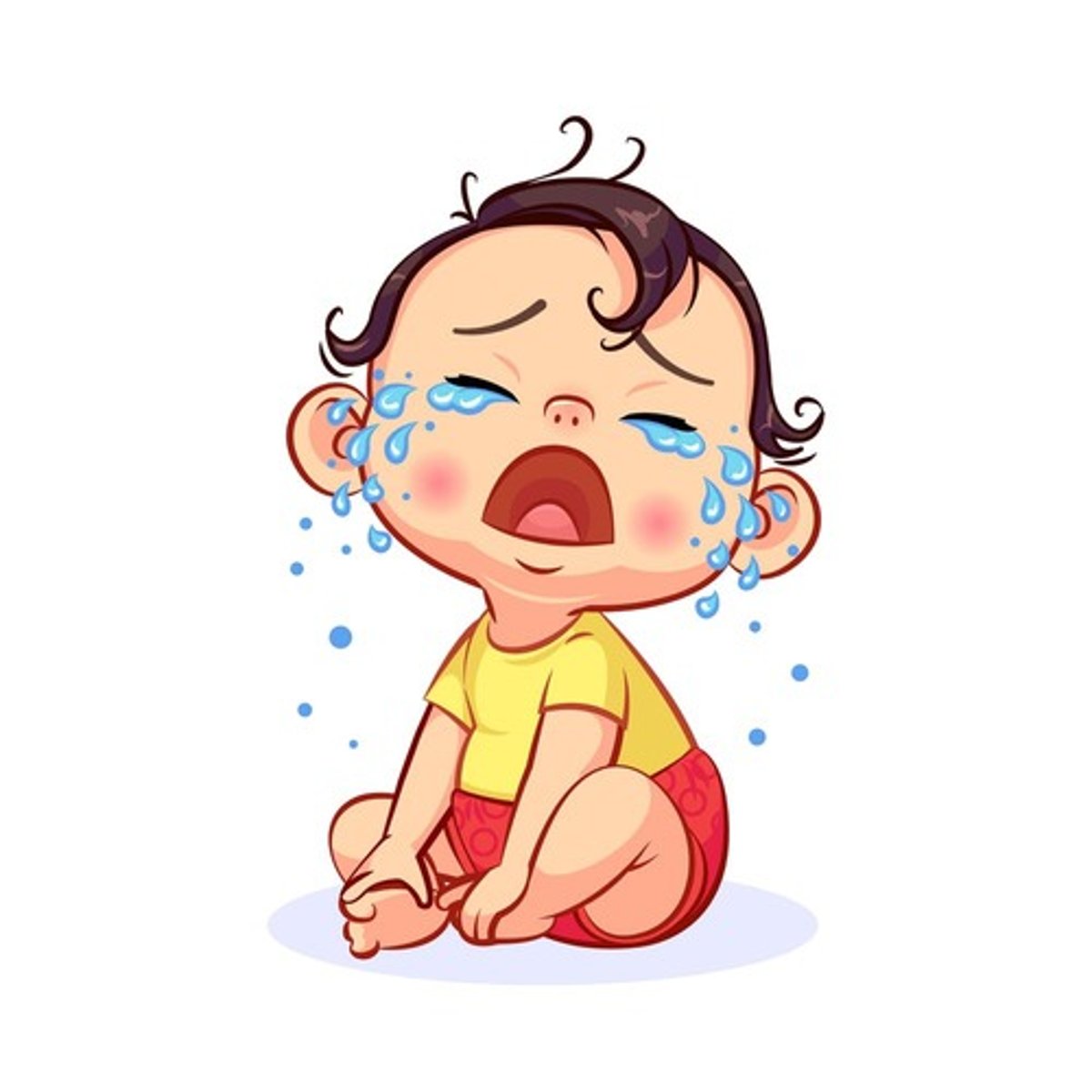 <p>to cry</p>