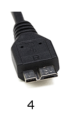 What USB connector type is shown?