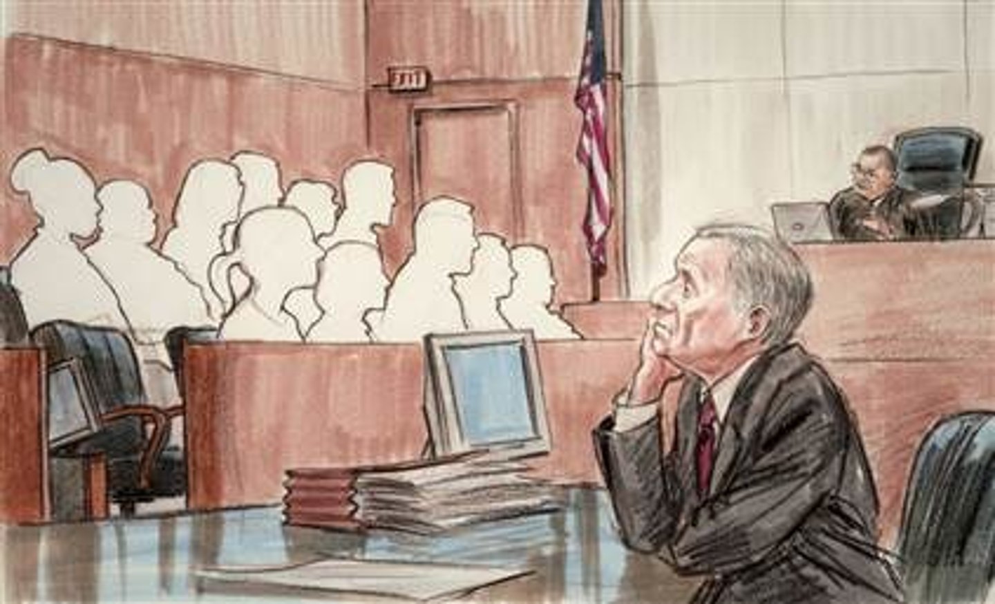 <p>legal group of people sworn to make a decision in a legal case</p>