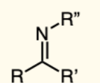 <p>A functional group containing a carbon-nitrogen double bond, derived from a ketone or an aldehyde.</p>