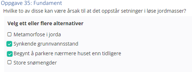<ul><li><p>Synkende grunnvannstand</p></li><li><p>Begynt å parkere nærmere huset enn tidligere</p></li></ul><p></p>