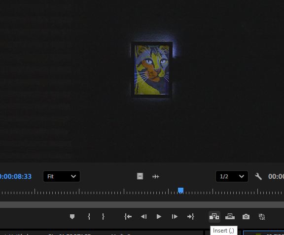 <p>clicking the insert button or (,)</p>