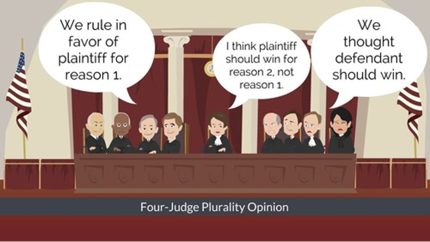<p>the Supreme Court justices write the papers that tell the decision of a case</p>
