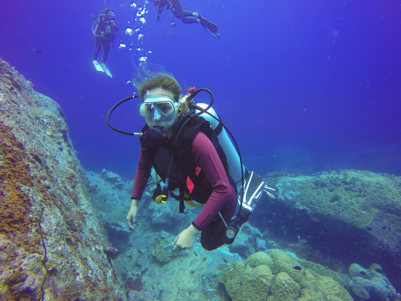 <p>to scuba dive </p>