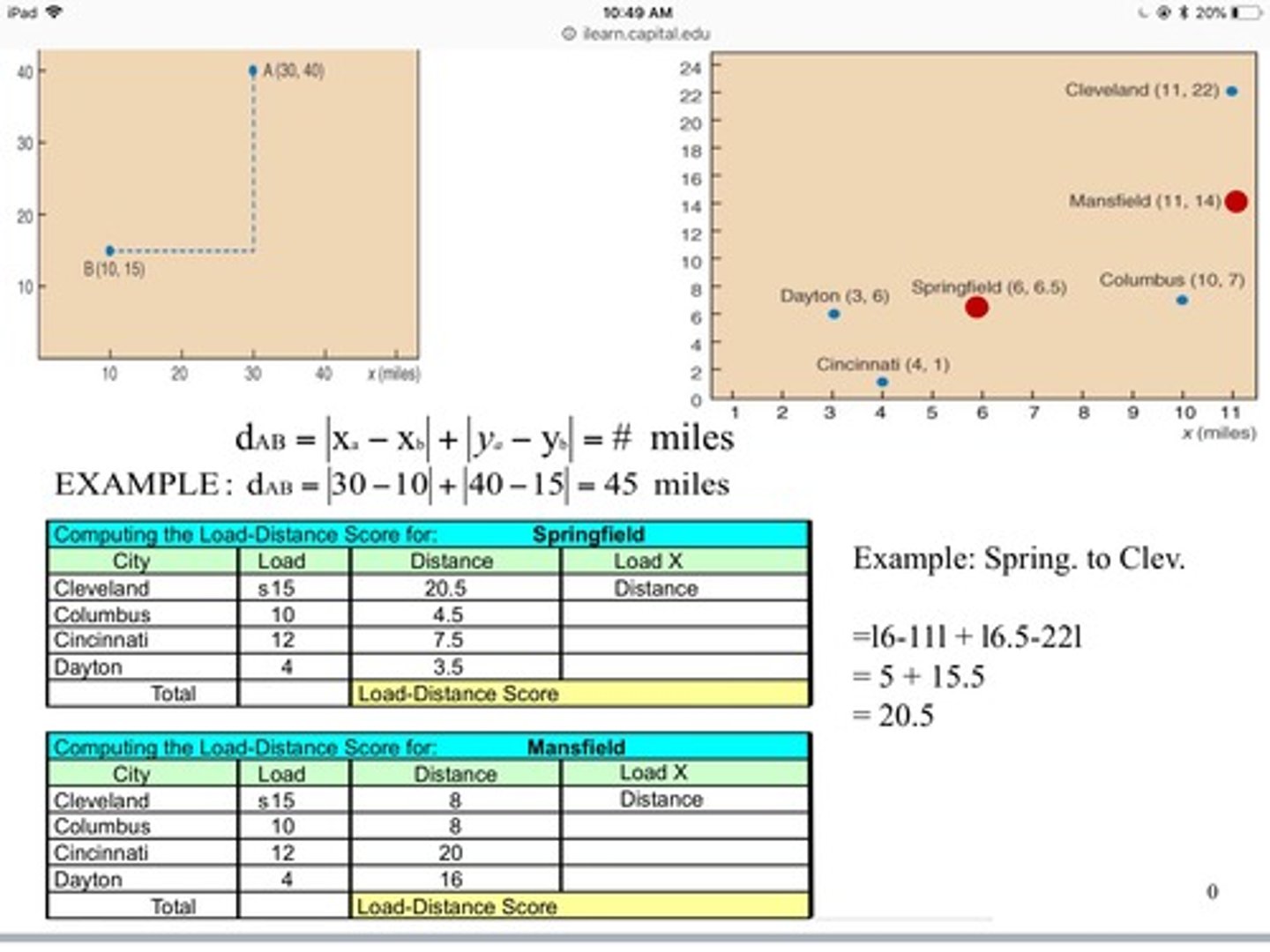 <p>a model used in designing functional layouts where movement is minimized e.g. open a new distribution center location in order to minimize distribution costs</p>