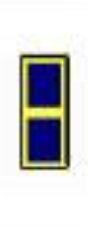 <p>Gold Bar with two blue breaks</p>