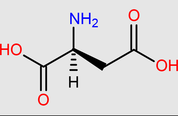 <p>HOOC-CH2-CH(NH2)-COOH</p>