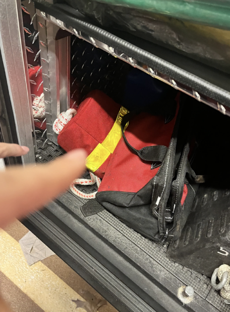 <p>Drivers Side Double Door Cabinet</p>