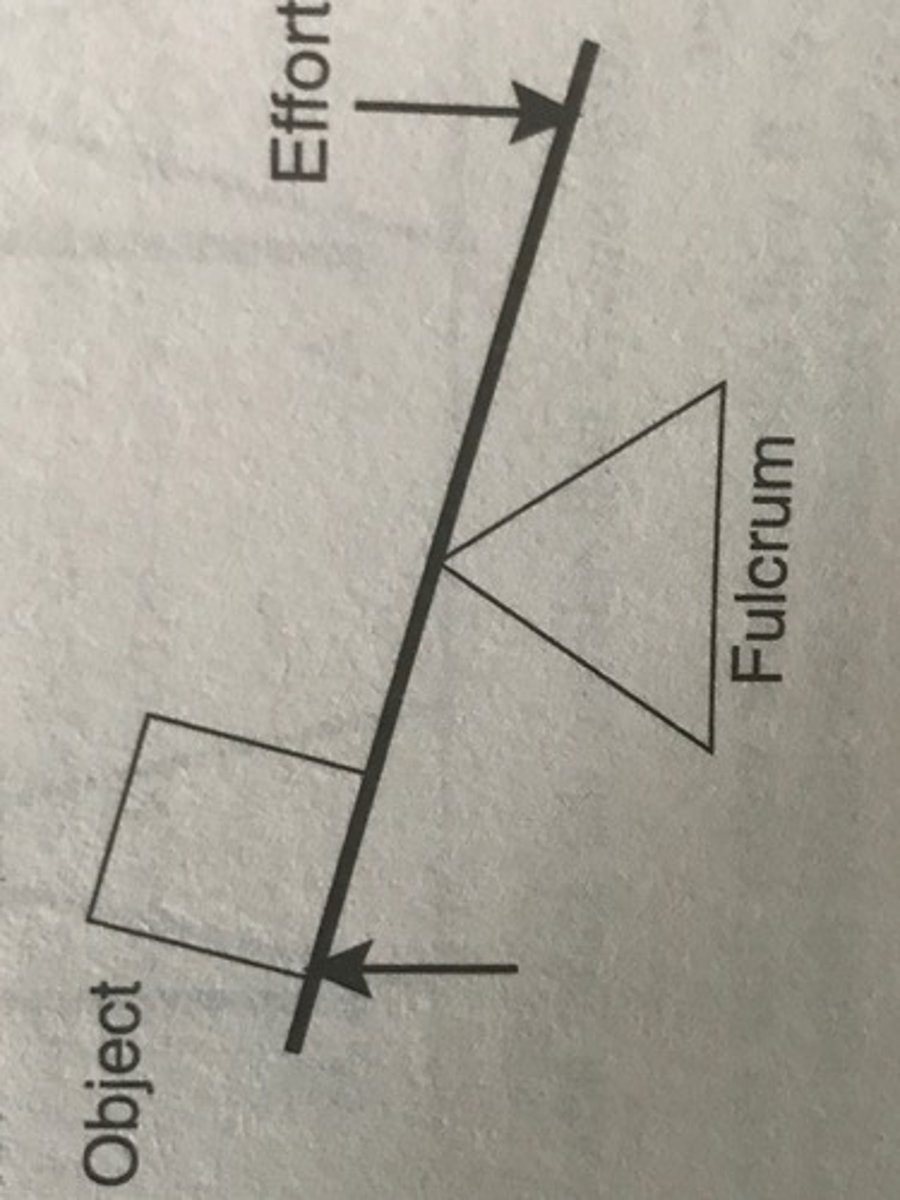 <p>The illustration below is an example of which kind of lever?</p>