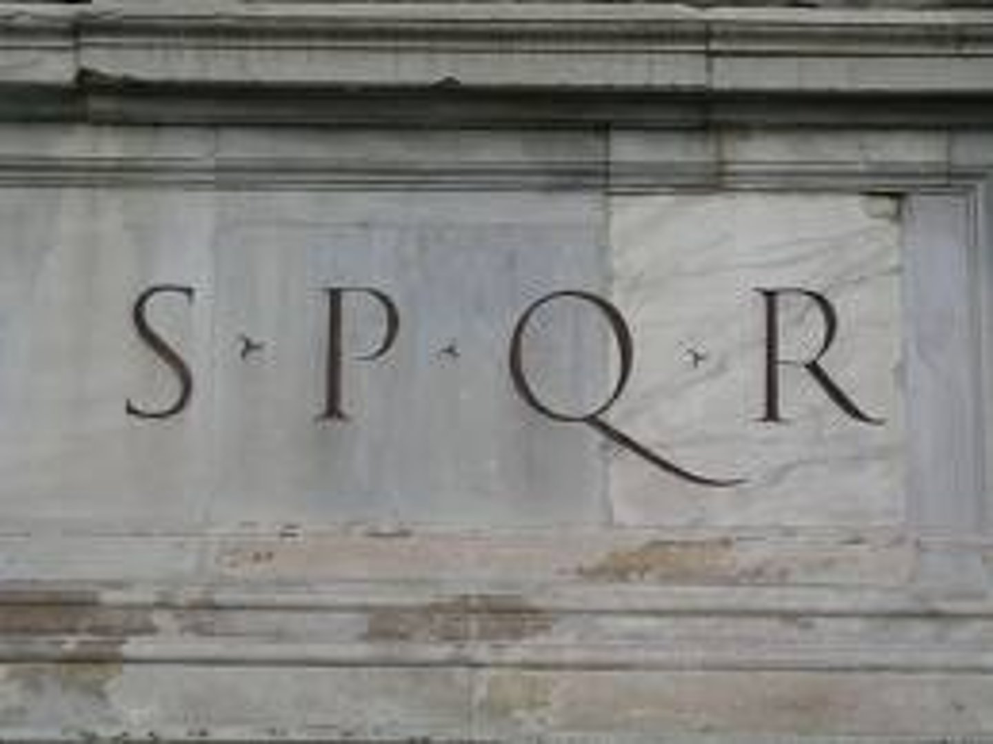<p>Senatus Populusque Romanus (The Senate and People of Rome)</p>