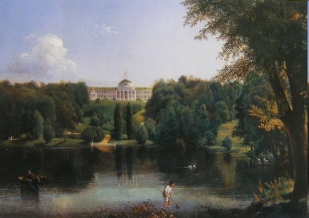 **Картина «Садиба Г. Тарнавського в Качанівці» В. Штернберг. 1837 р.**