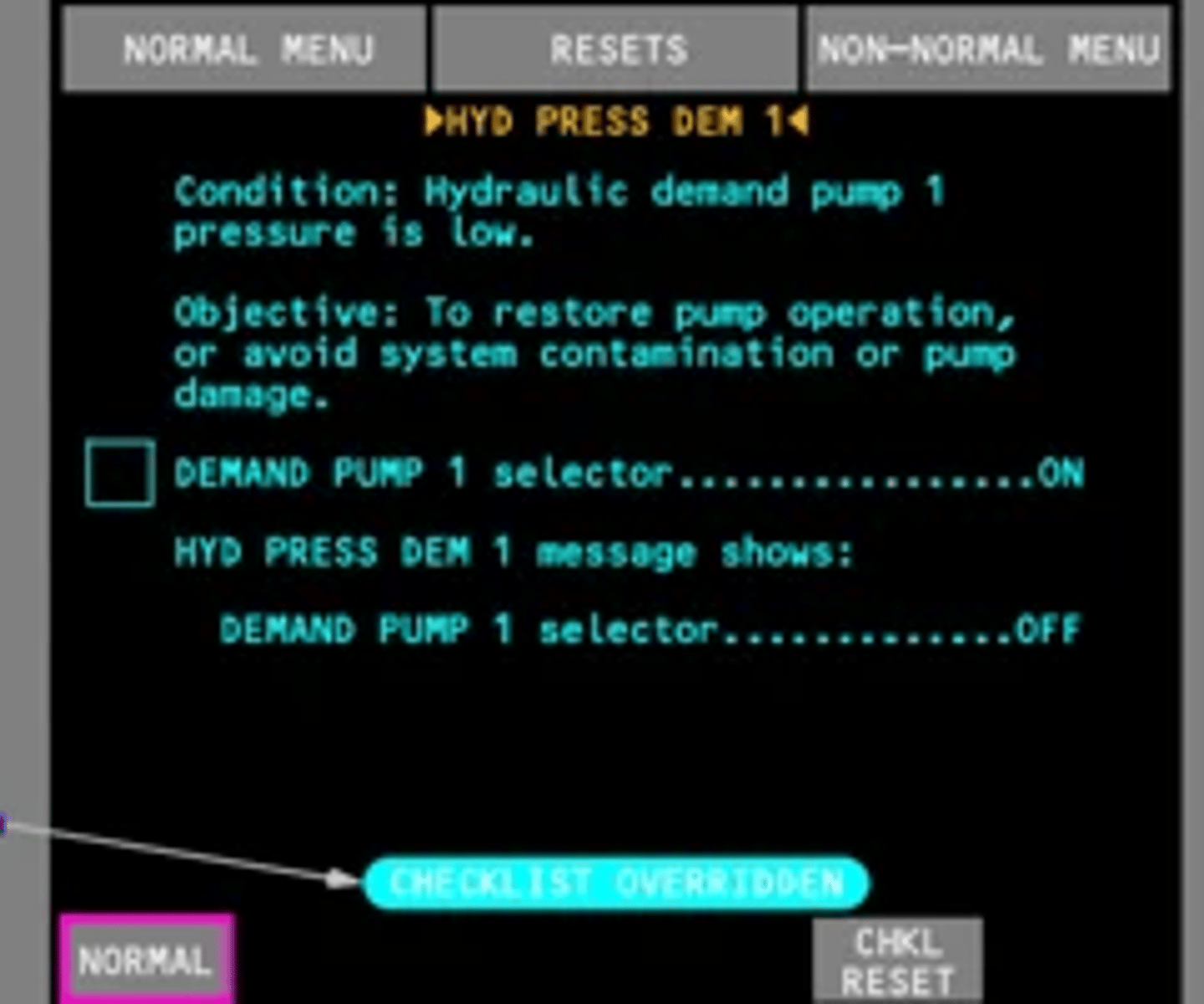 <p>Items displays in cyan</p>