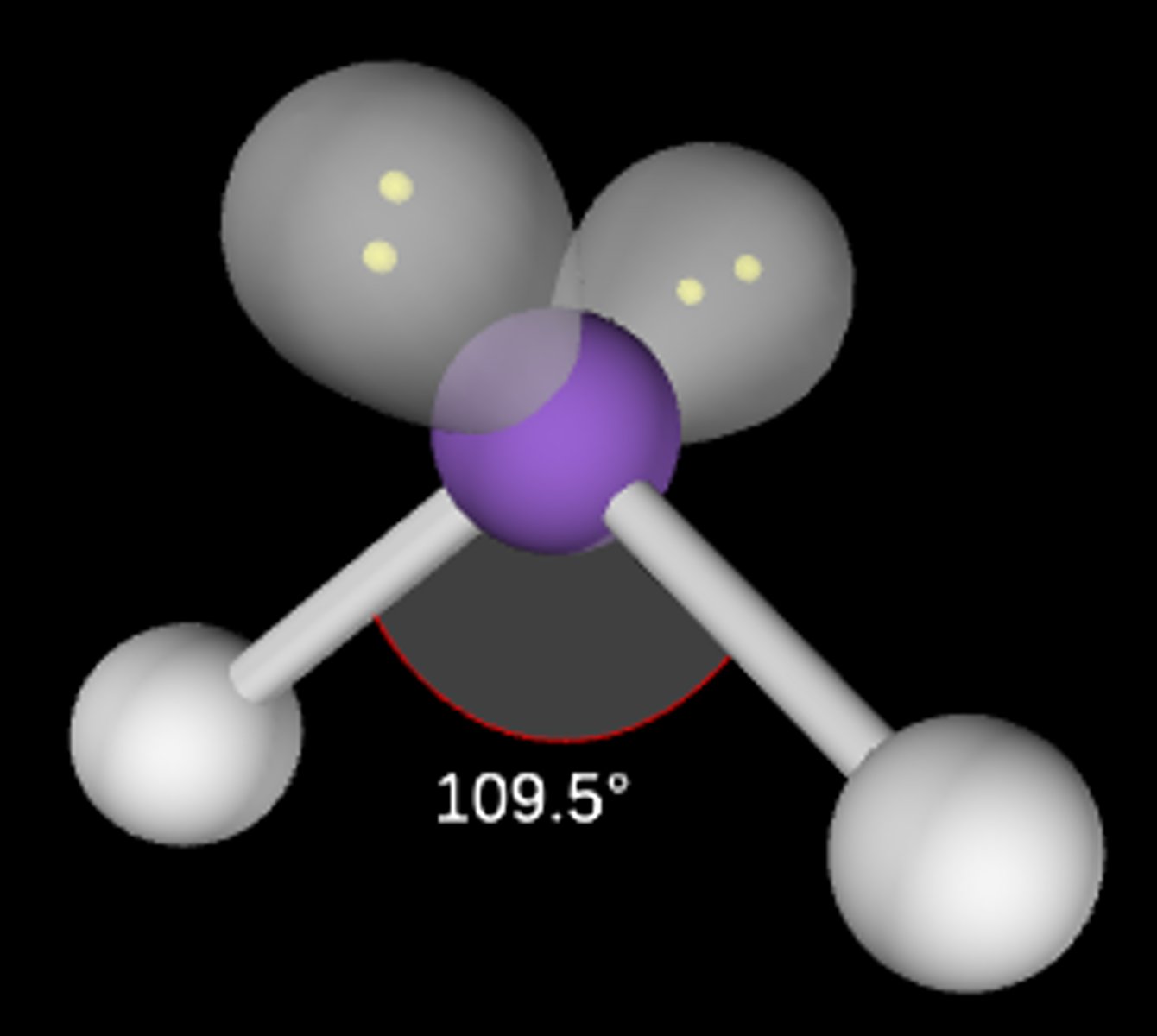 <p>Bent/angular; <109.5°; sp3</p>