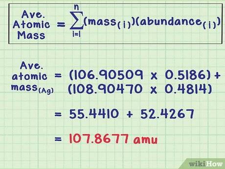 <p>Calculated using the <strong>relative abundances</strong> and <strong>masses of an element’s isotopes.</strong></p>