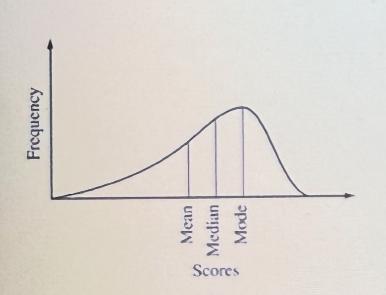 <p><span style="font-family: Helvetica; font-size: 12px;">The graph depicts data from a test of general intelligence or g. Which of the following best describes the graph?</span></p><p><span style="font-family: Helvetica; font-size: 12px;">A. Bimodal distribution</span></p><p><span style="font-family: Helvetica; font-size: 12px;">B. Normal distribution</span></p><p><span style="font-family: Helvetica; font-size: 12px;">C. Positively skewed distribution</span></p><p><span style="font-family: Helvetica; font-size: 12px;">D. Negative distribution</span></p>