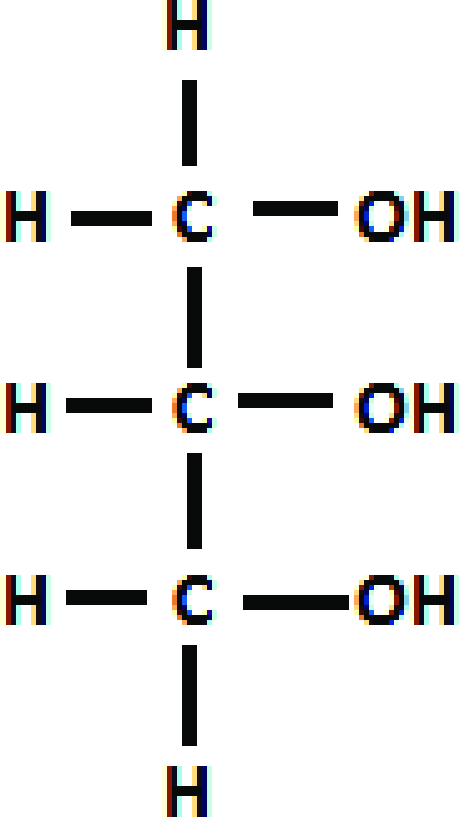 <p>A three-carbon alcohol to which fatty acids are covalently bonded to make fats and oils</p>